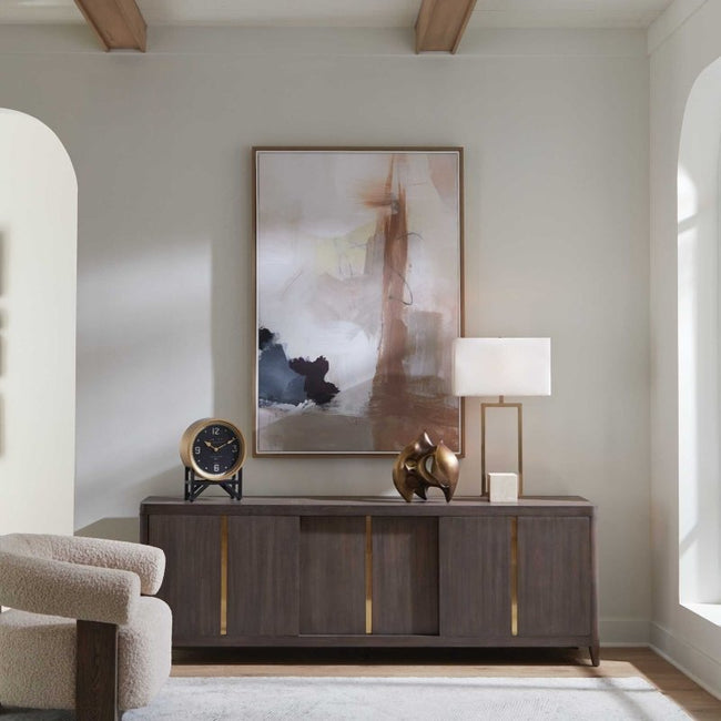 Bluster Framed Abstract Canvas - Wall Art