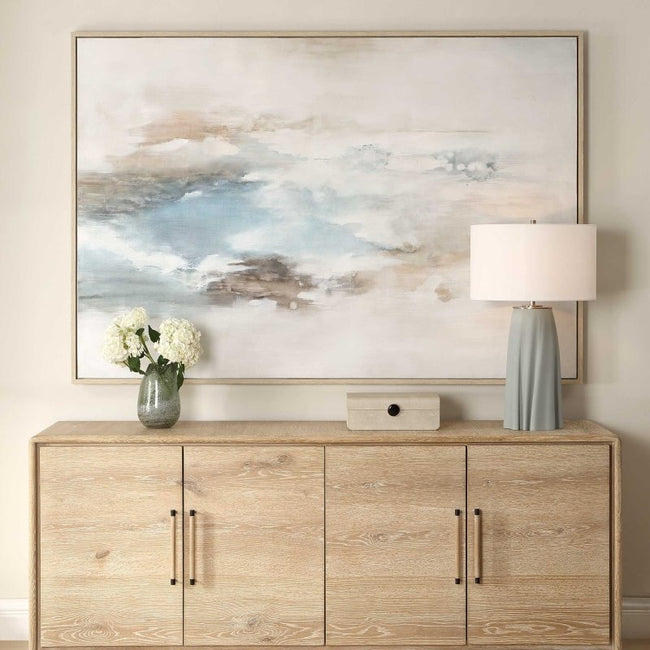 Chasing Blue Coastal Canvas Art - Wall Art