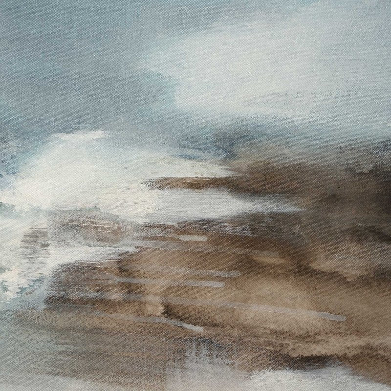 Chasing Blue Coastal Canvas Art - Wall Art