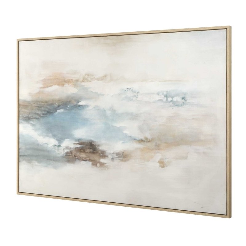 Chasing Blue Coastal Canvas Art - Wall Art