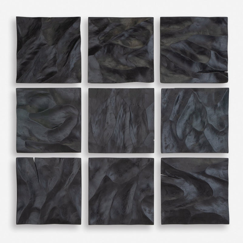 Malosi Black Wood Wall Decor, Set/9 - Uttermost - Wall Decor by Modest Hut