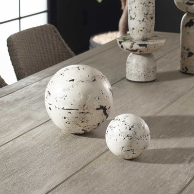 Nouveau Indoor-Outdoor Spheres Set/2 - Wall Decor