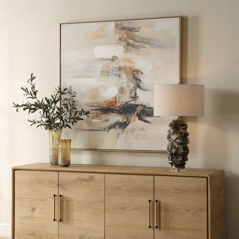 Outburst Hand Painted Modern Art - Framed Prints