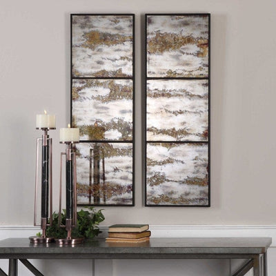 Rahila Mirrored Wall Panels, S/2 - Uttermost - Wall Decor by Modest Hut