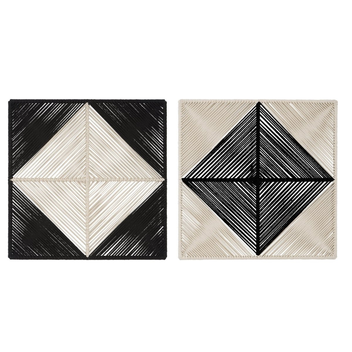 Seeing Double Rope Wall Squares, S/2 - Uttermost - Wall Decor by Modest Hut