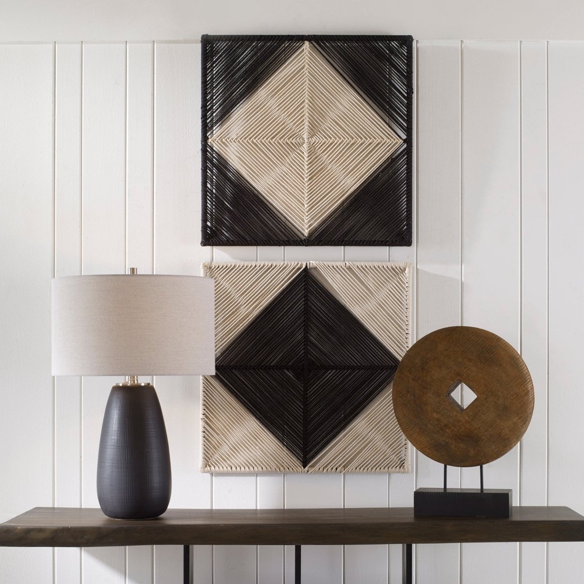 Seeing Double Rope Wall Squares, S/2 - Uttermost - Wall Decor by Modest Hut