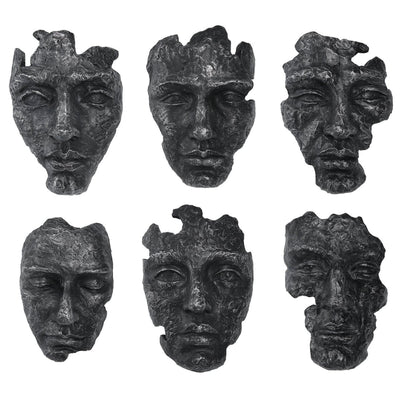 Self - Portrait Metallic Wall Decor, Set/6 - Uttermost - Wall Decor by Modest Hut