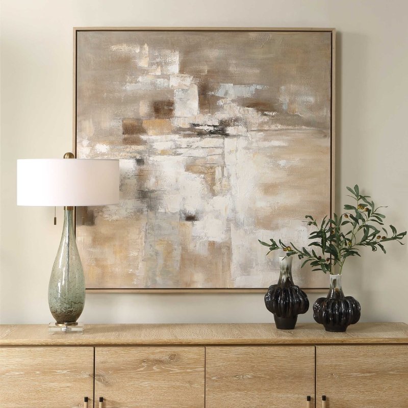 Time To Time Hand Painted Abstract Art - Framed Prints