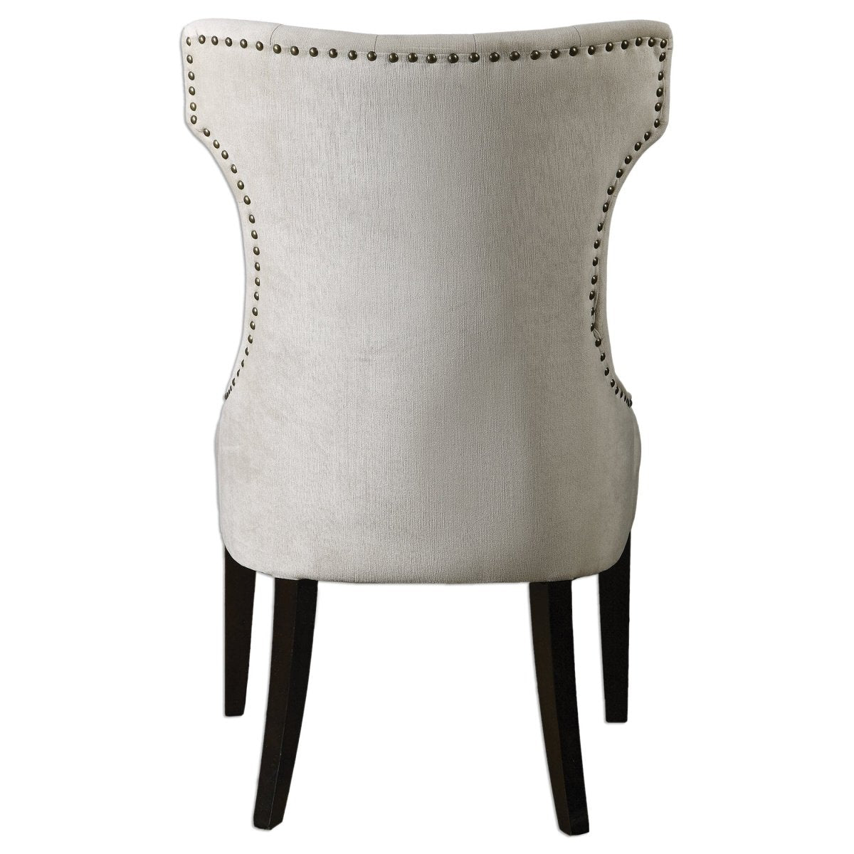 Arlette Tufted Wing Chair - Uttermost - Wingback Chairs by Modest Hut