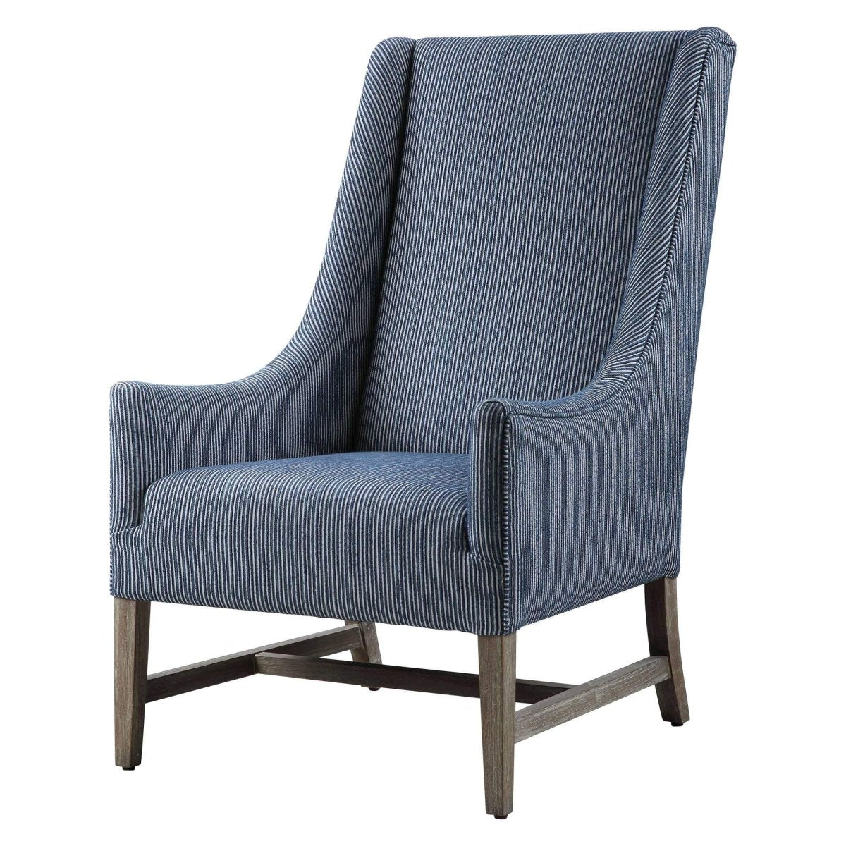 Galiot Coastal Wingback Chair - Uttermost - Wingback Chairs by Modest Hut