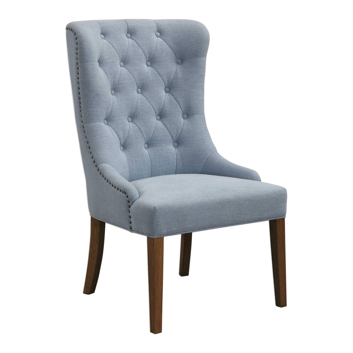 Rioni Tufted Wing Chair - Uttermost - Wingback Chairs by Modest Hut