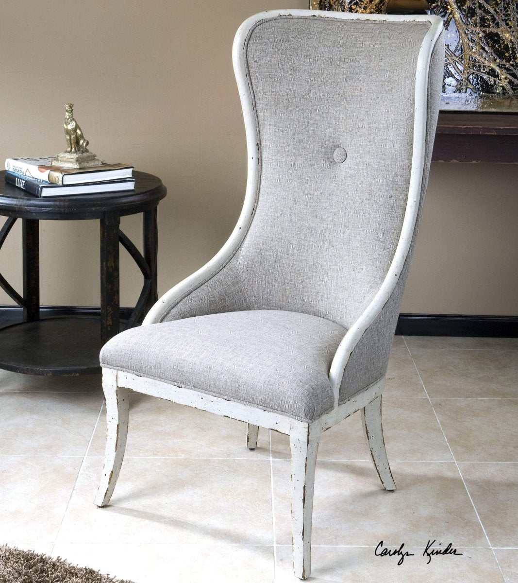 Salan Wing Chair - Uttermost - Wingback Chairs by Modest Hut