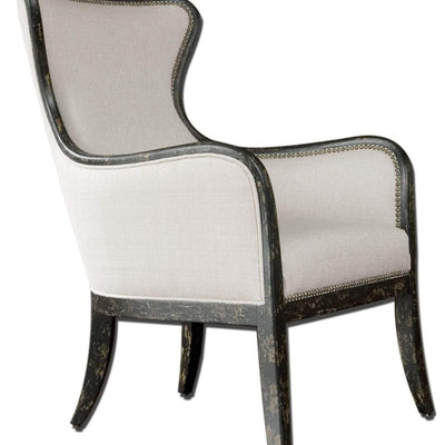 Sandie Woven Wing Chair - Uttermost - Wingback Chairs by Modest Hut