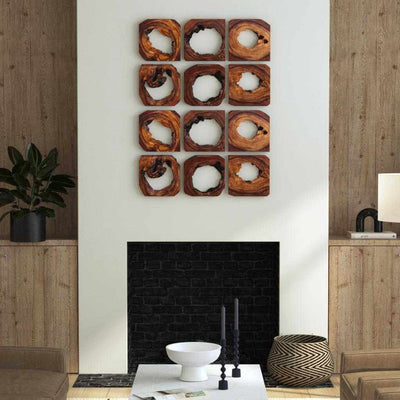 Adlai Wood Wall Decor, S/6 - Uttermost - Wood Wall Decor by Modest Hut