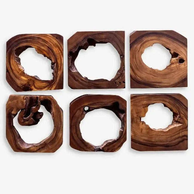 Adlai Wood Wall Decor, S/6 - Uttermost - Wood Wall Decor by Modest Hut
