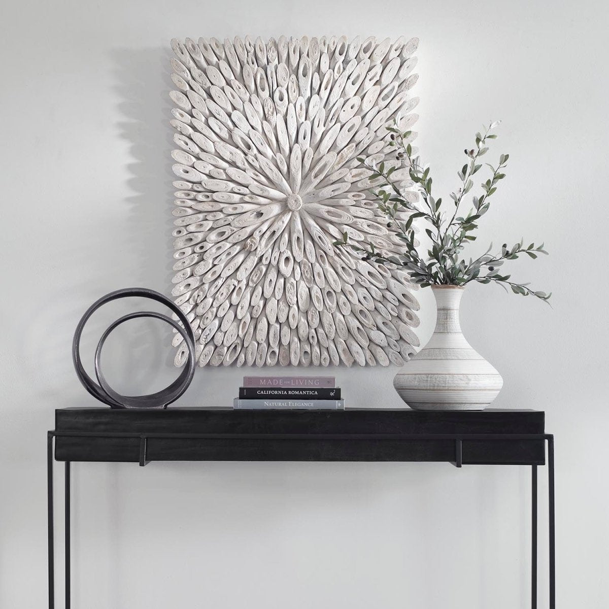 Bahama Wood Whitewashed Wall Decor - Uttermost - Wood Wall Decor by Modest Hut