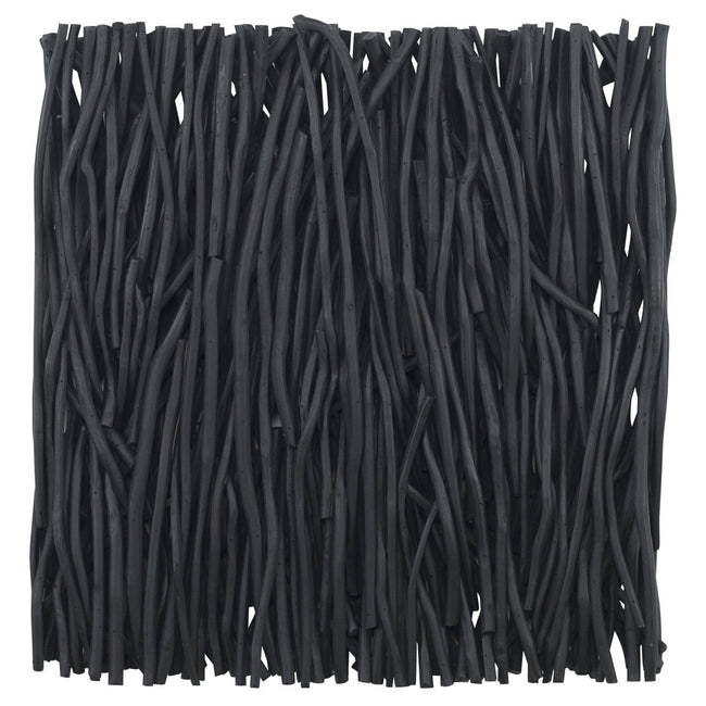 Gathered Teak Square Black Wood Wall Decor - Uttermost - Wood Wall Decor by Modest Hut