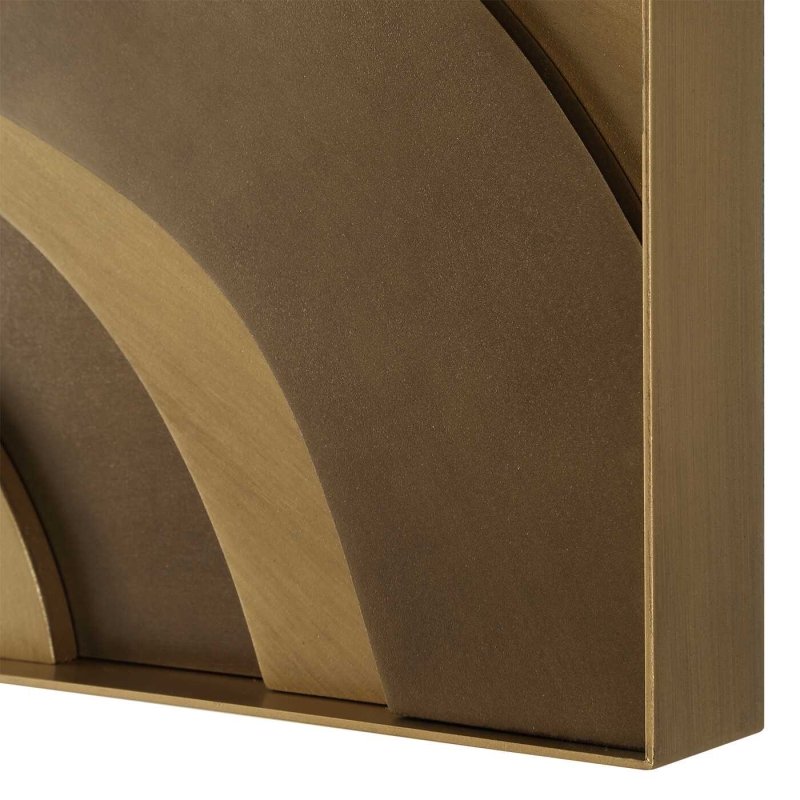 Golden Terrain Wooden Wall Decor Set 2 by Uttermost alternate view 4
