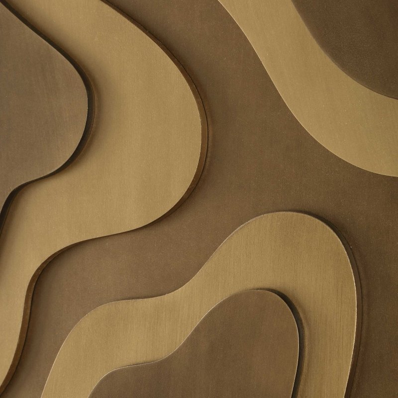 Golden Terrain Wooden Wall Decor Set 2 by Uttermost alternate view 3