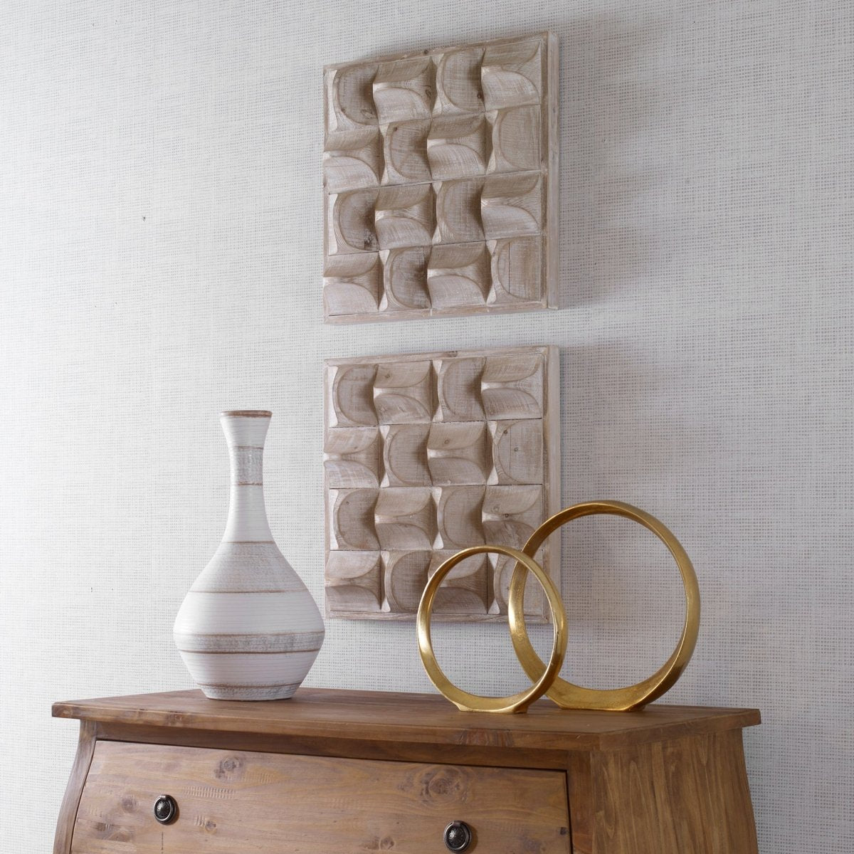 Pickford Wood Wall Decor, Natural - Uttermost - Wood Wall Decor by Modest Hut