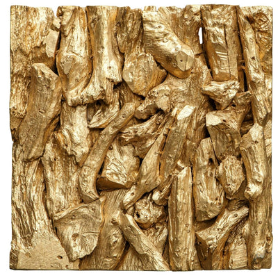 Rio Gold Wood Wall Decor - Uttermost - Wood Wall Decor by Modest Hut