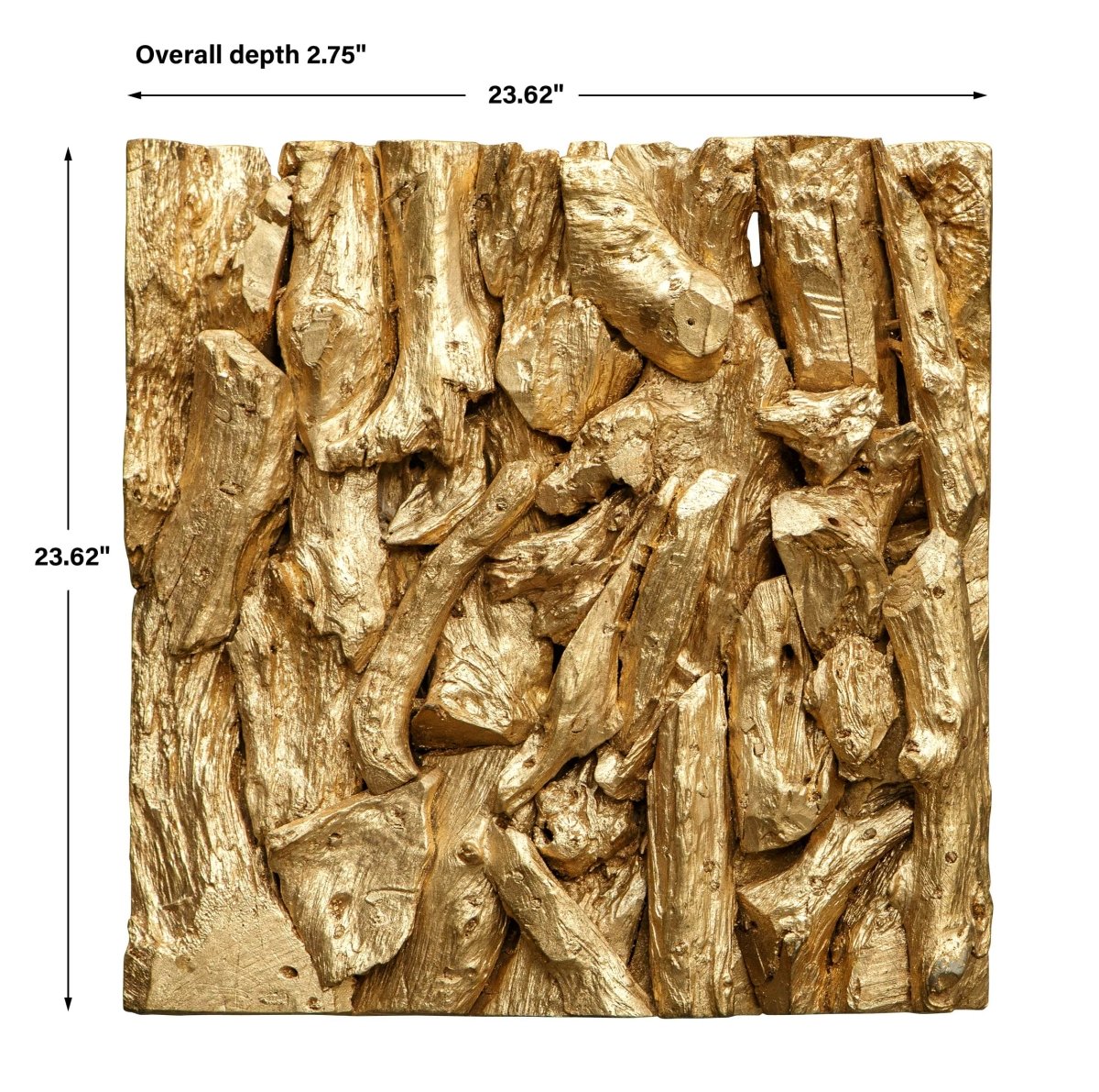 Rio Gold Wood Wall DâÂ©cor - Uttermost - Wood Wall Decor by Modest Hut