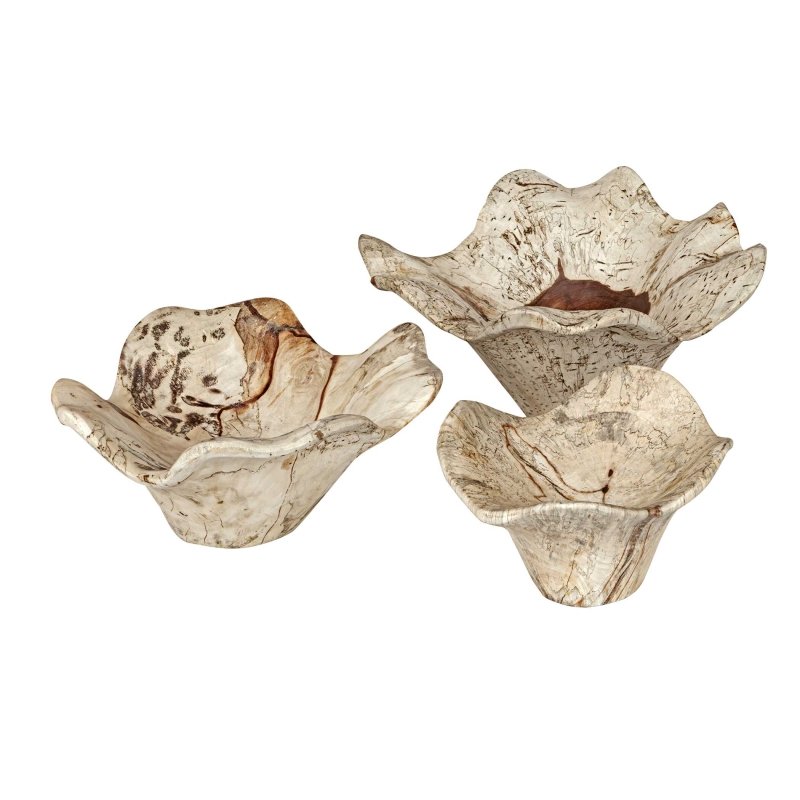 Teo Bleached Wood Wall Decor Set/3 - Wall Decor