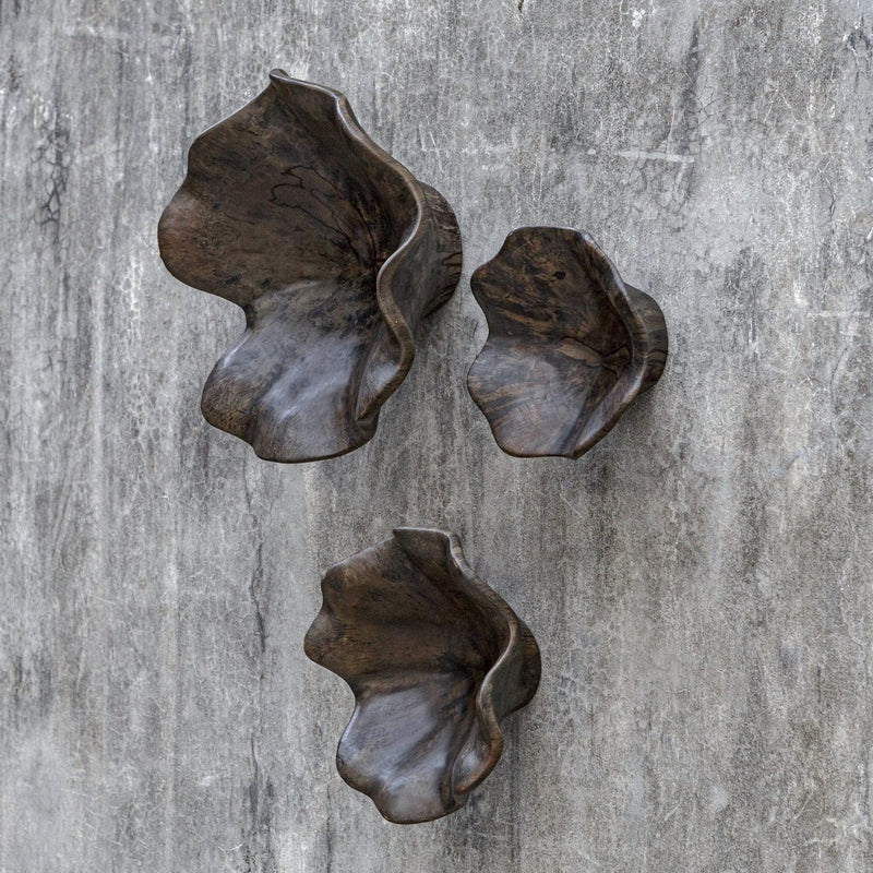 Two Wood Wall Decor In Mocha, S/3 - Uttermost - Wood Wall Decor by Modest Hut