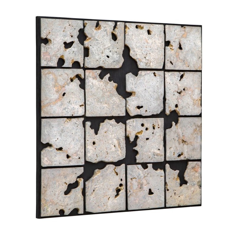 Uvalda Cadas Stone Wood Wall Decor by Uttermost