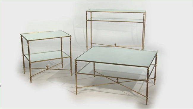 Henzler Mirrored Glass Coffee Table