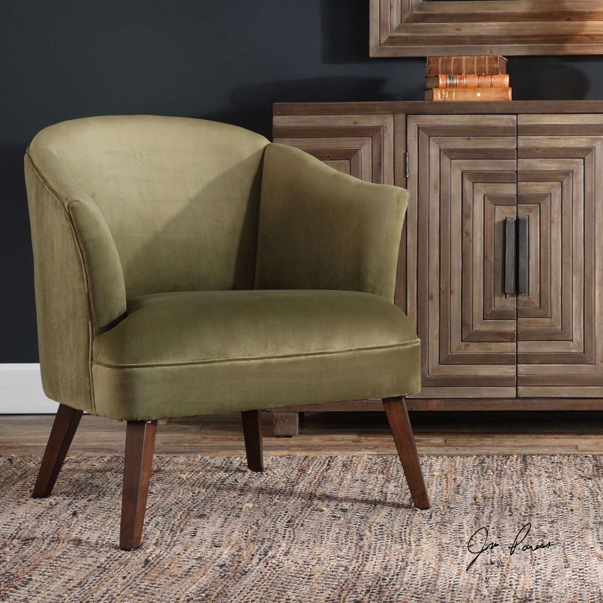 Conroy Olive Accent Chair Uttermost