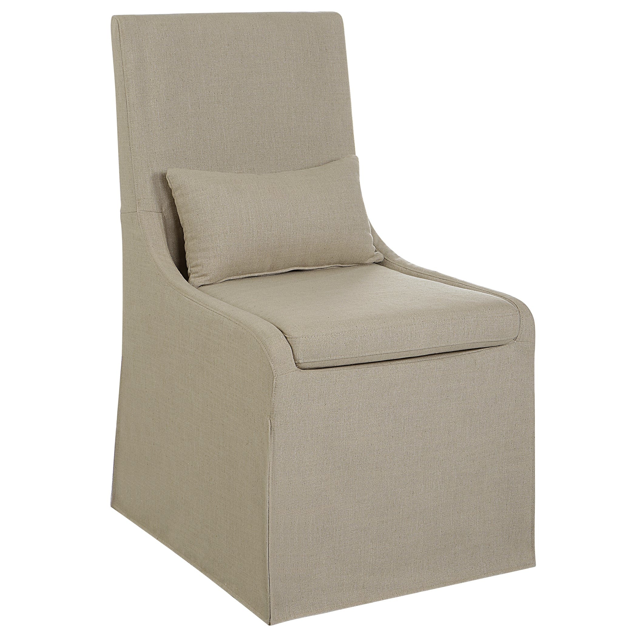 Coley Tan Armless Chair Uttermost