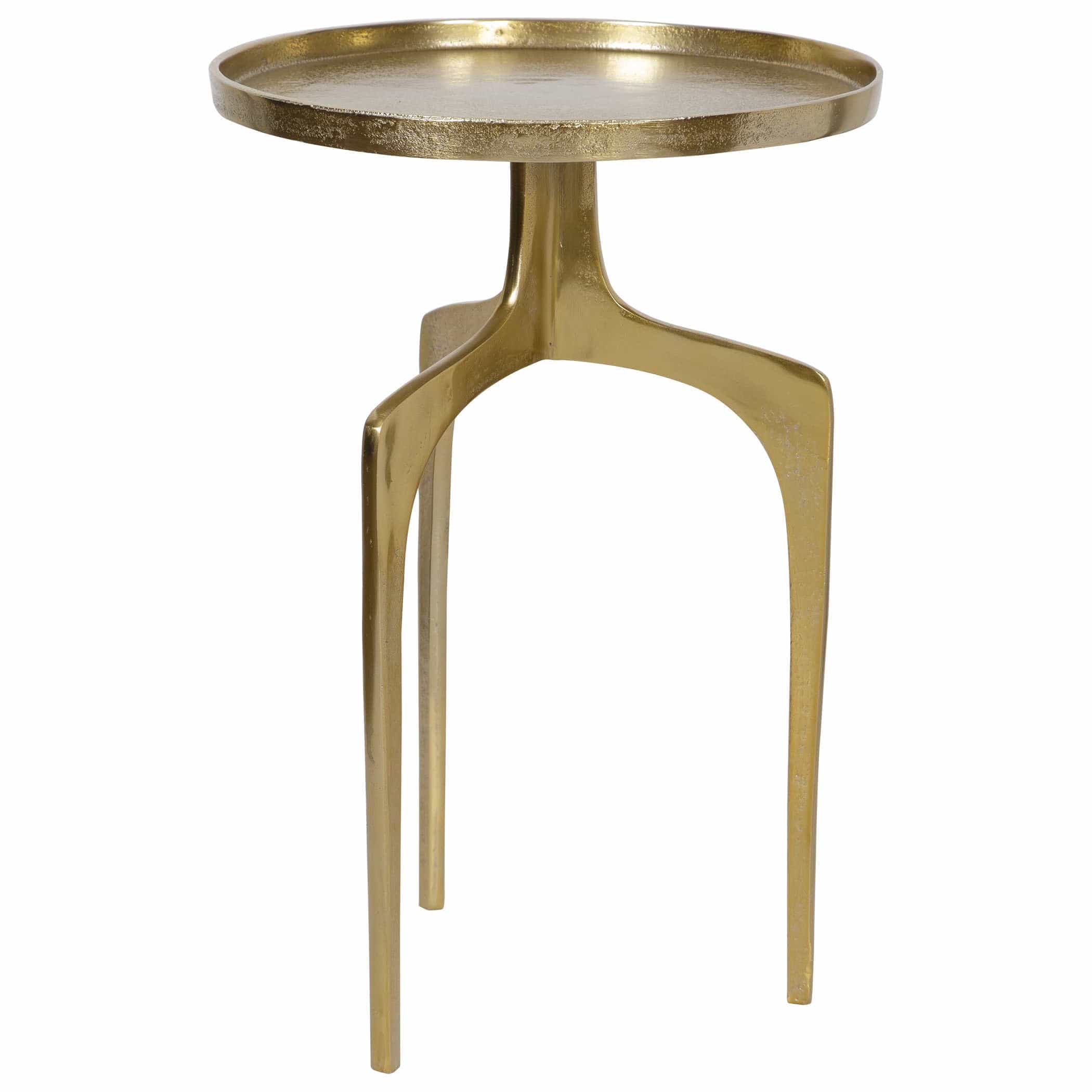 Soft Gold Textured Accent Table Uttermost