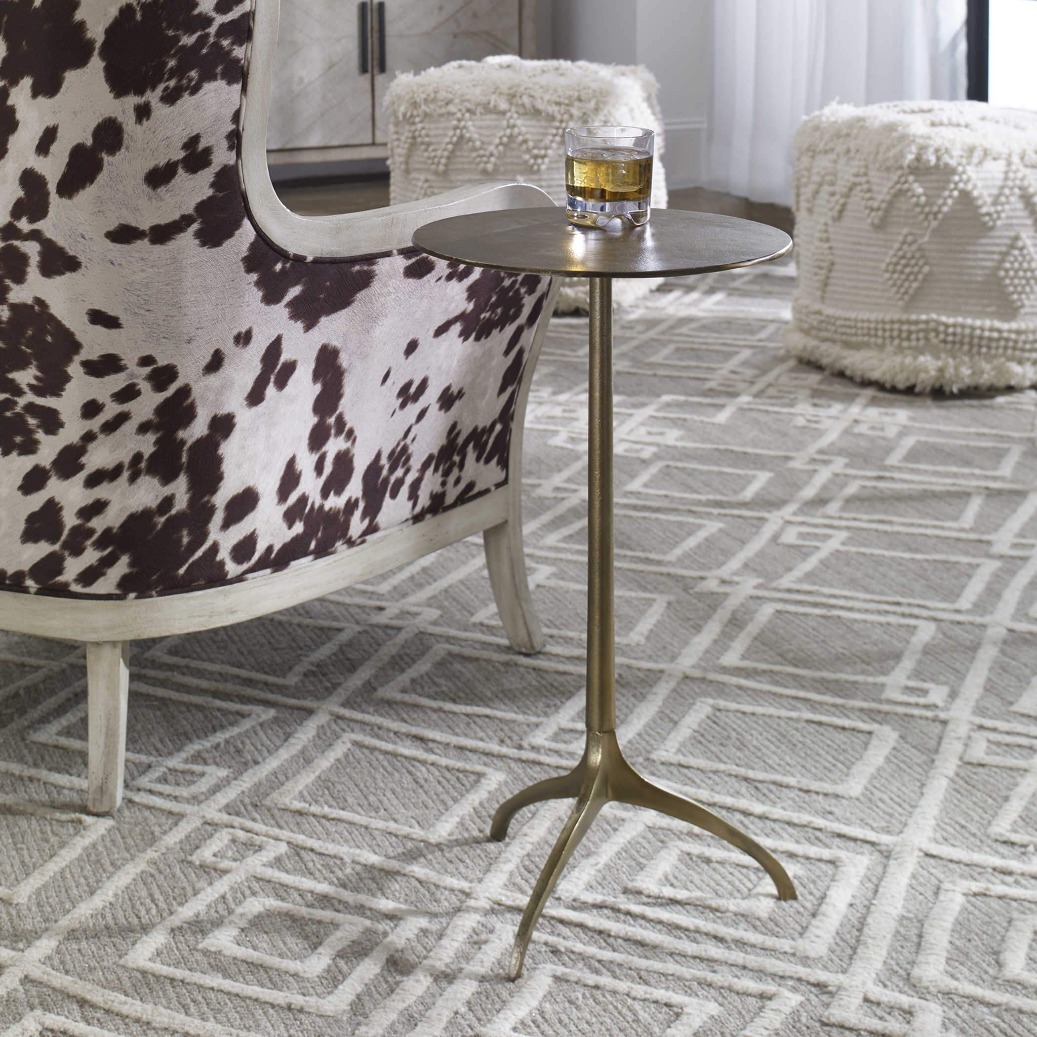 Gold Beaco Accent Table Uttermost