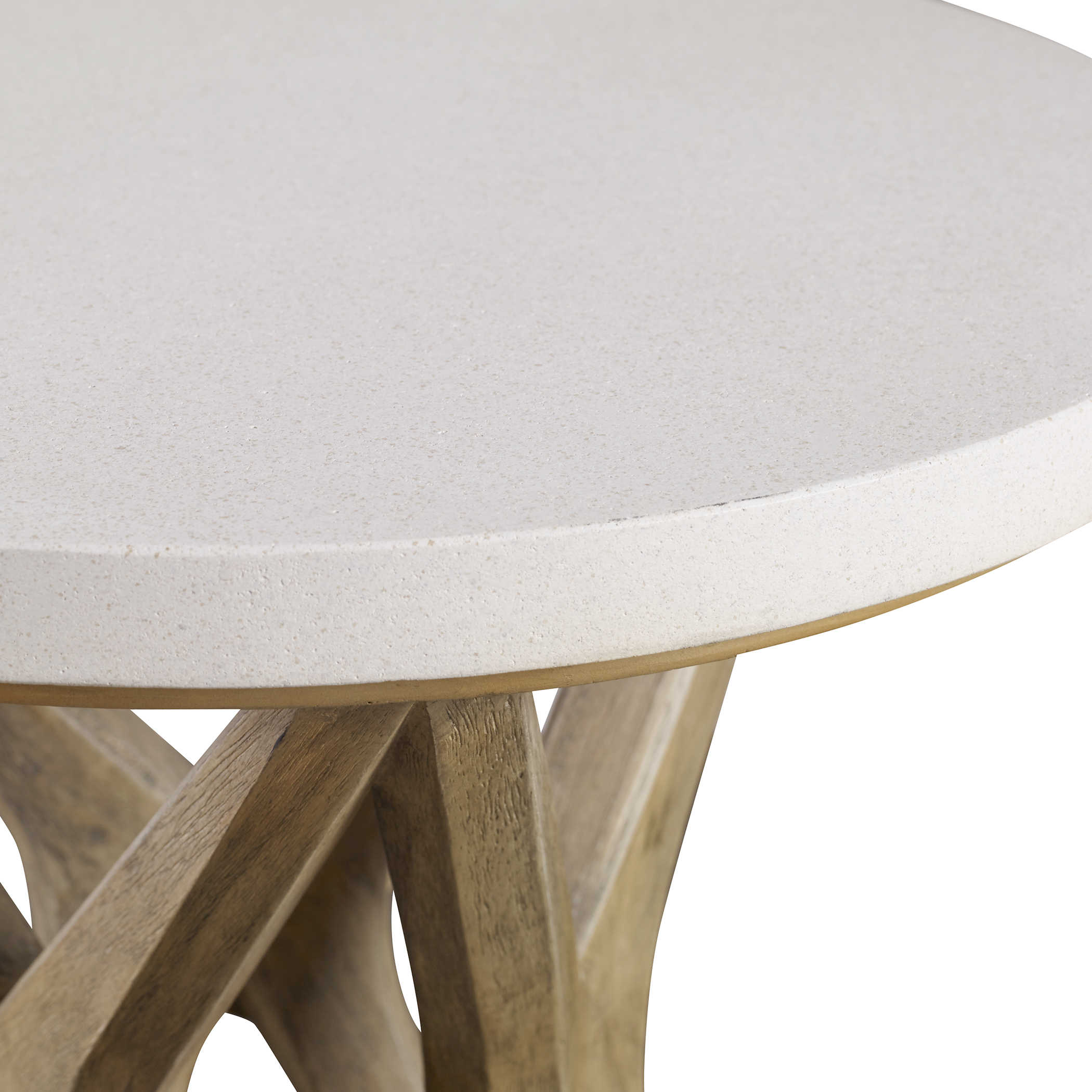 Marnie Limestone Side Table Uttermost