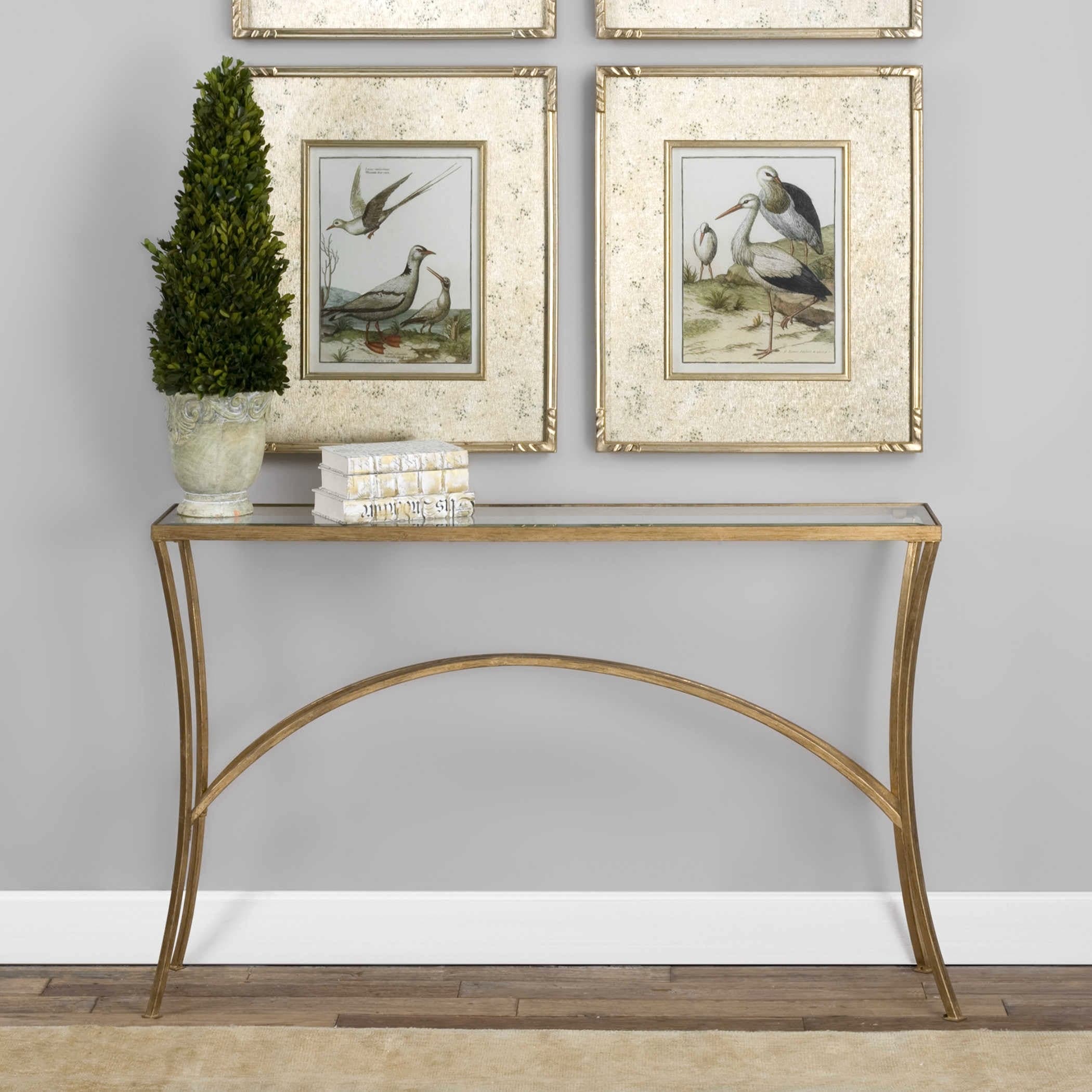Alayna Gold Console Table Uttermost