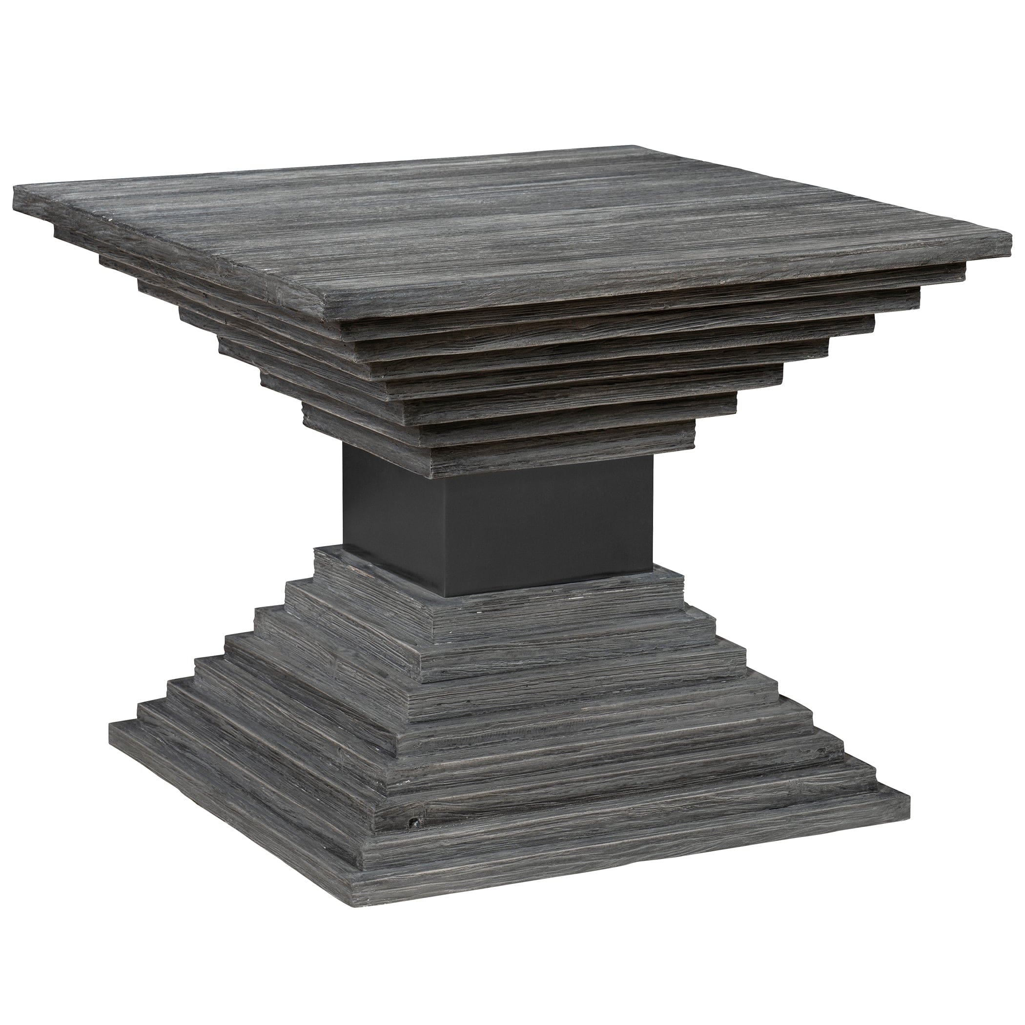Andes Wooden Geometric Accent Table Uttermost
