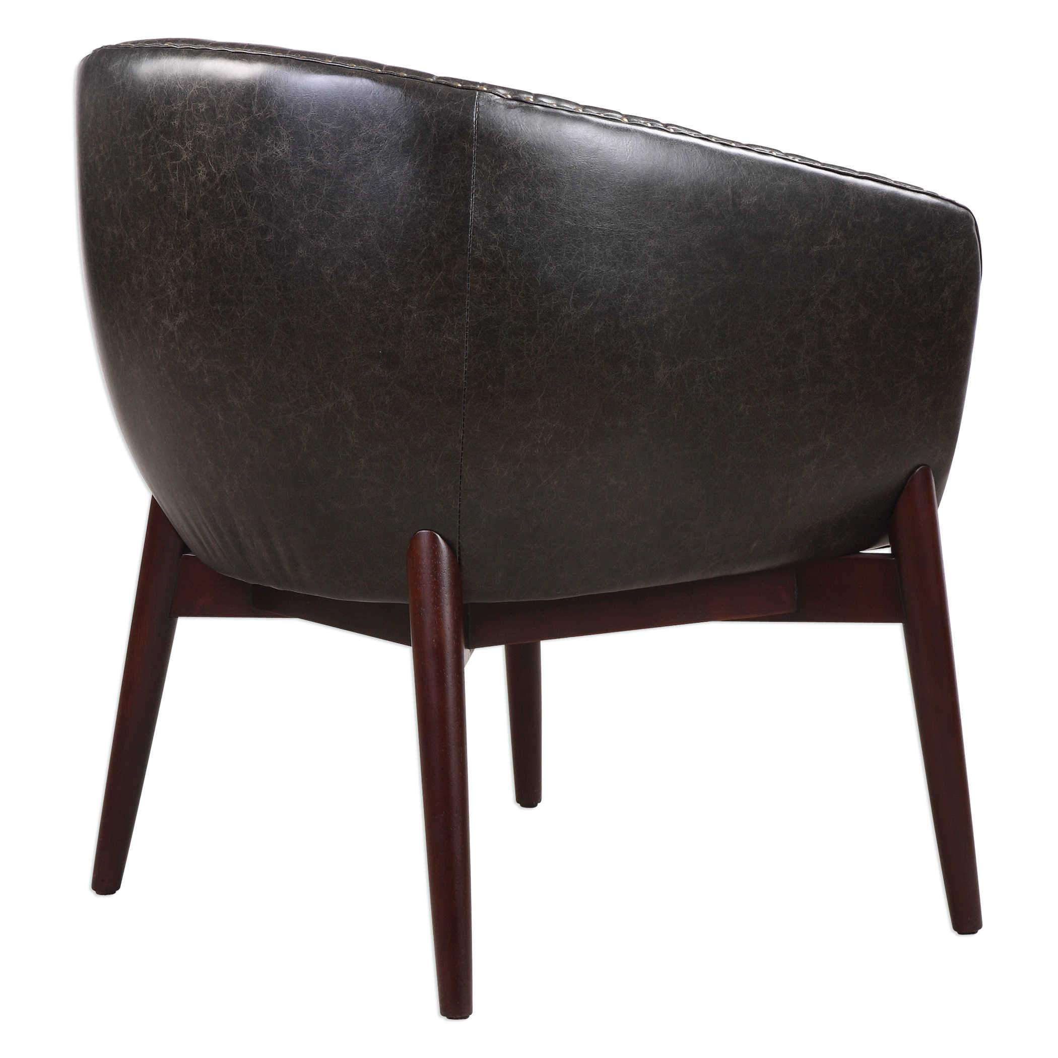 Anders Black Onyx Accent Chair Uttermost