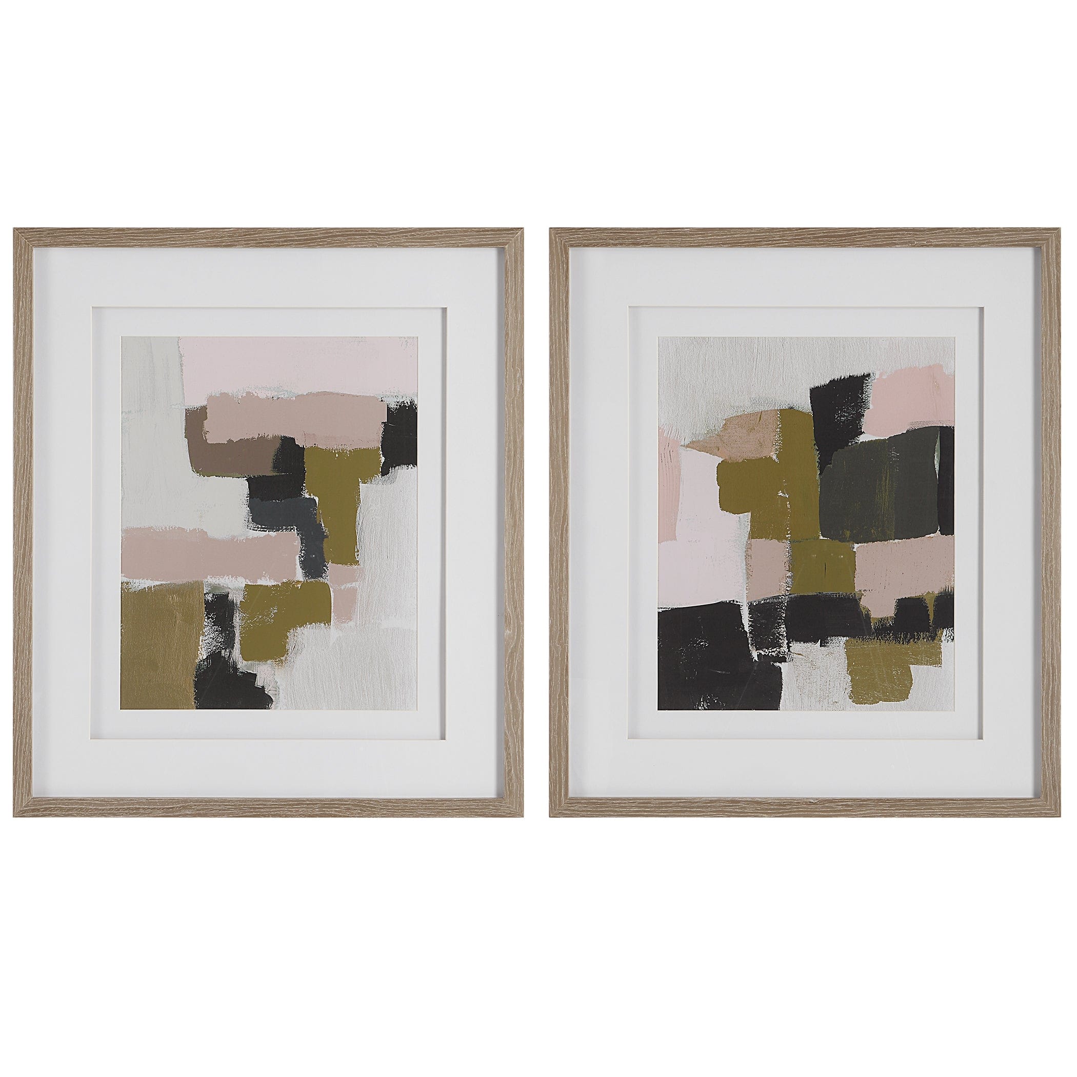 Color Block Framed Prints, Set/2 Uttermost