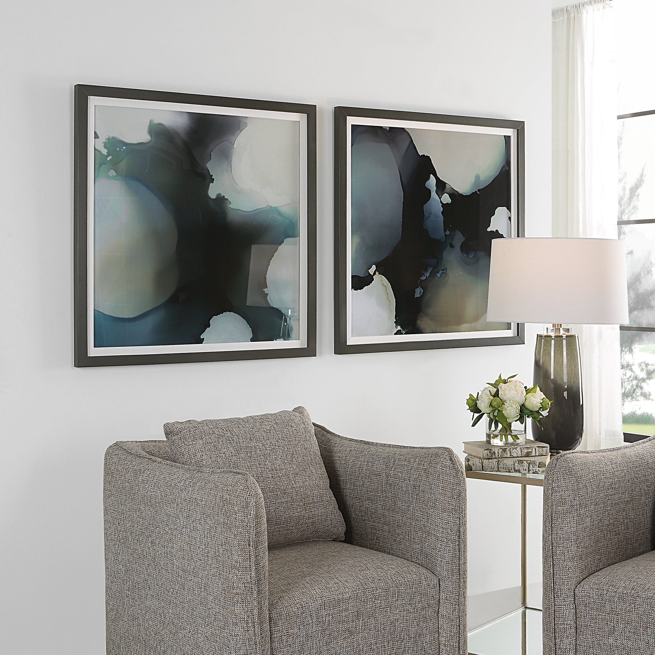 Telescopic Abstract Framed Prints, Set/2 Uttermost