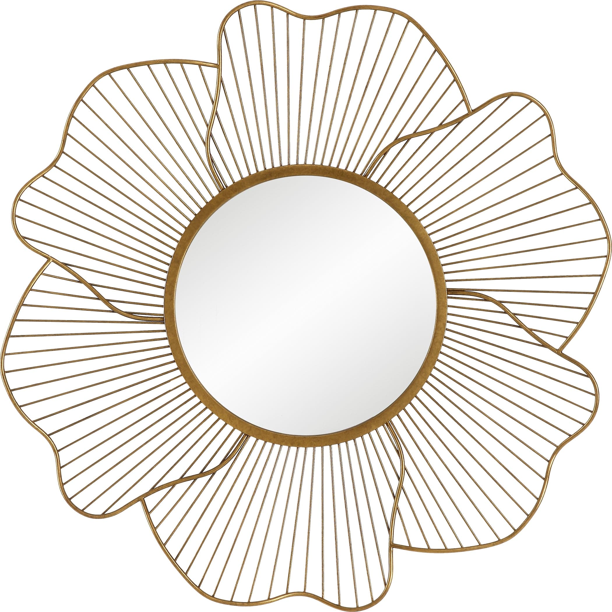 Blossom Gold Floral Mirror Uttermost