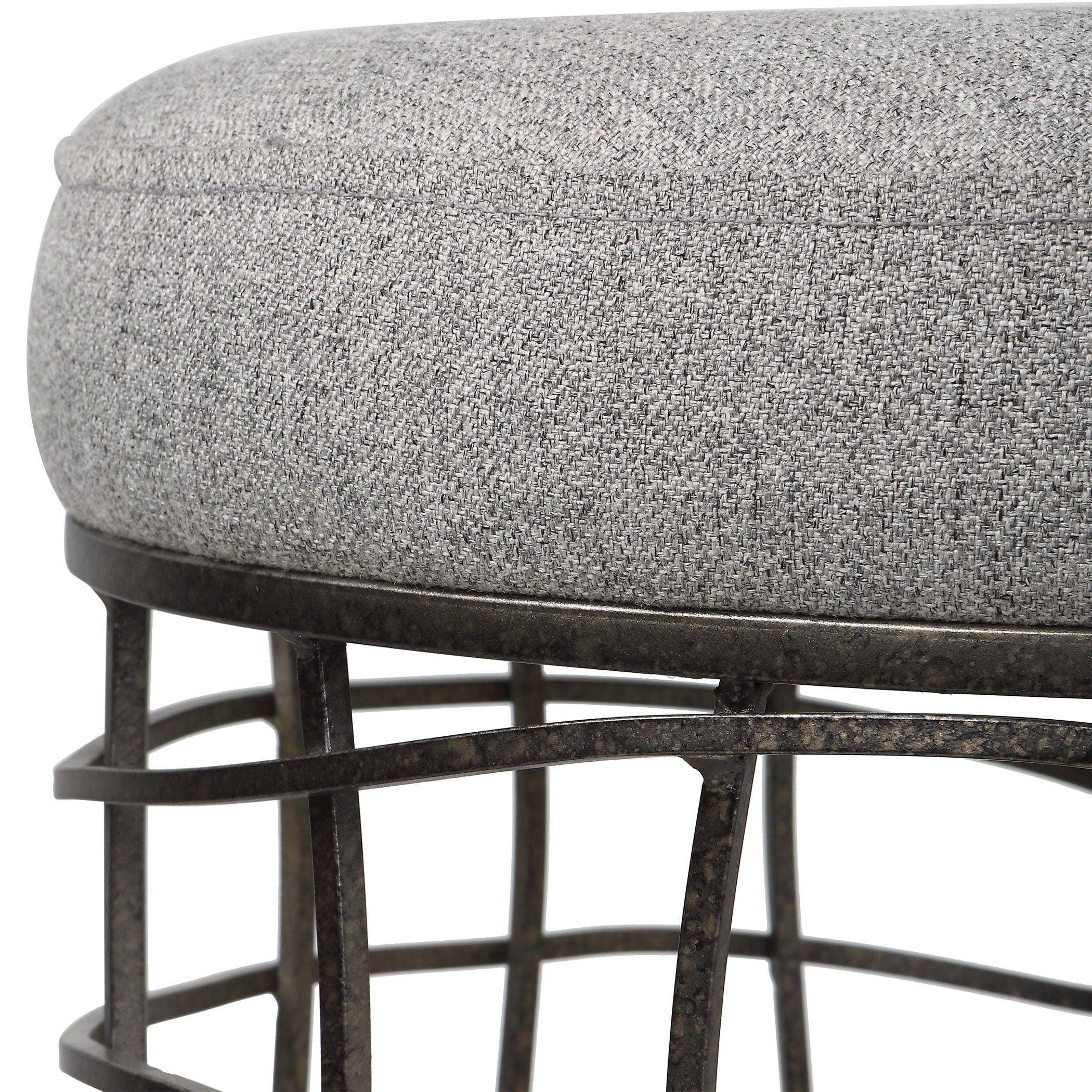 Carnival Iron Round Accent Stool Uttermost