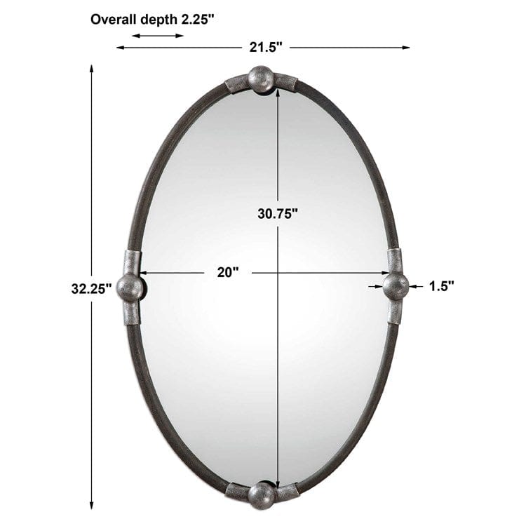 Carrick Oval Mirror Uttermost