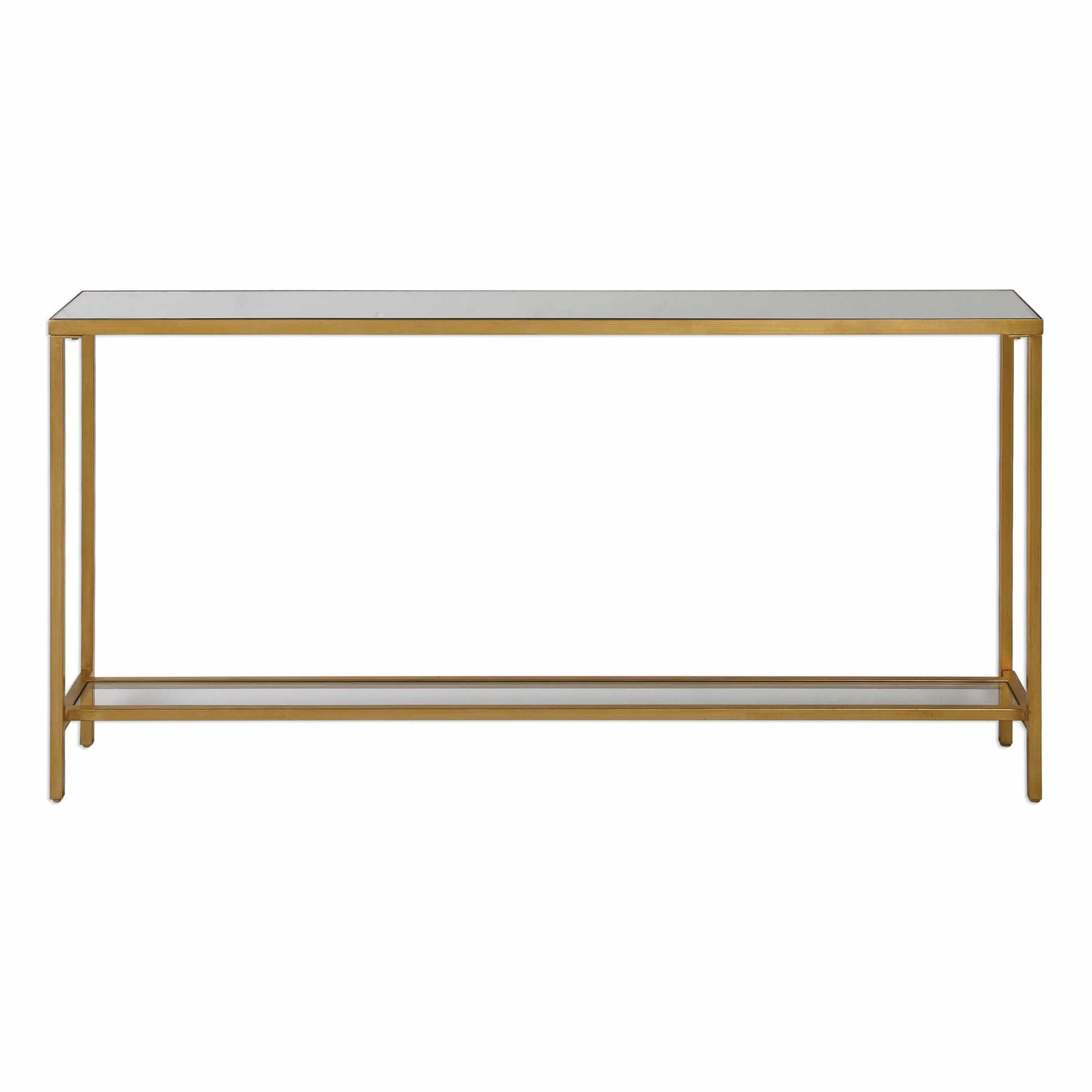 Haley Gold Console Table Uttermost