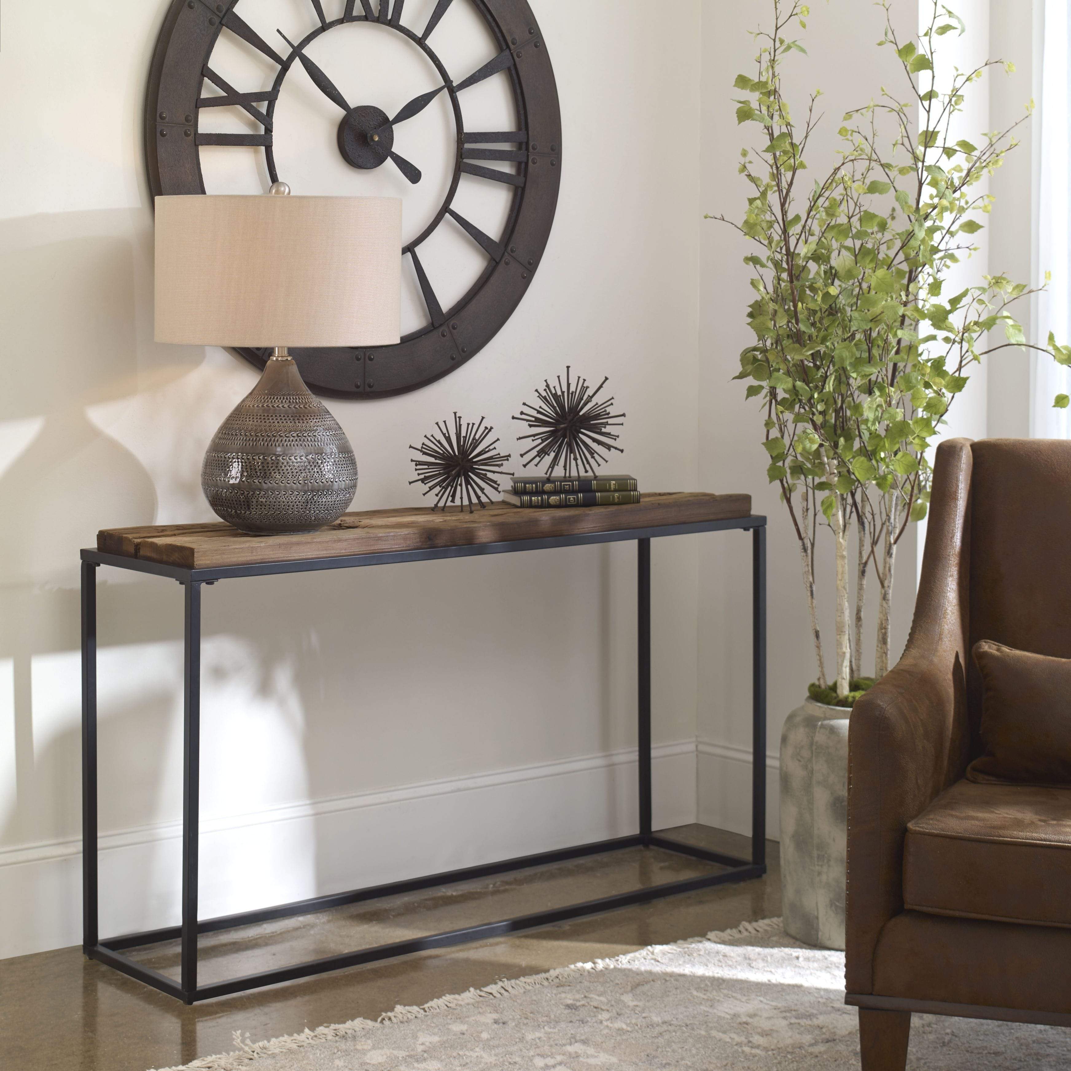 Holston Salvaged Wood Console Table Uttermost
