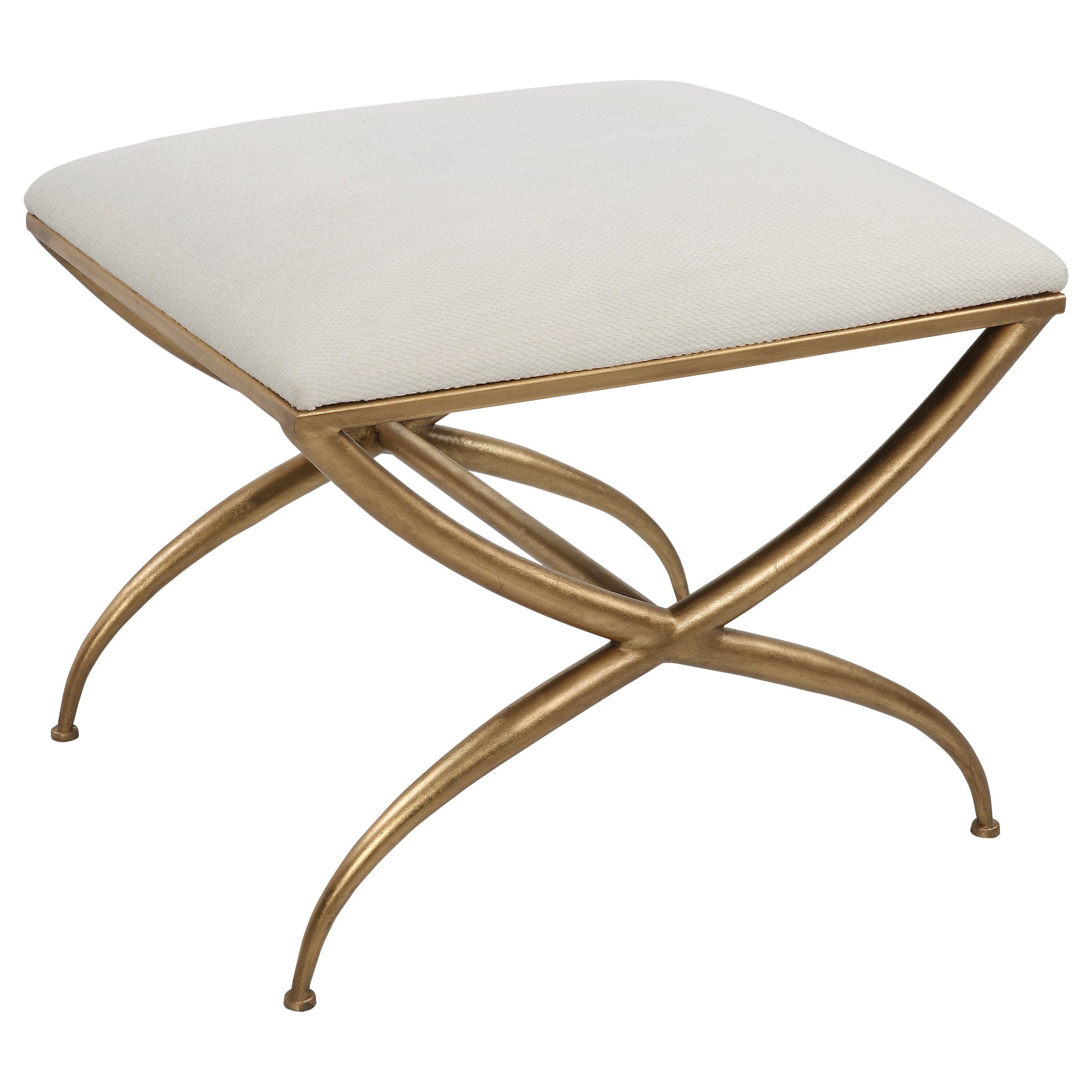 Crossing Small White Bench Uttermost