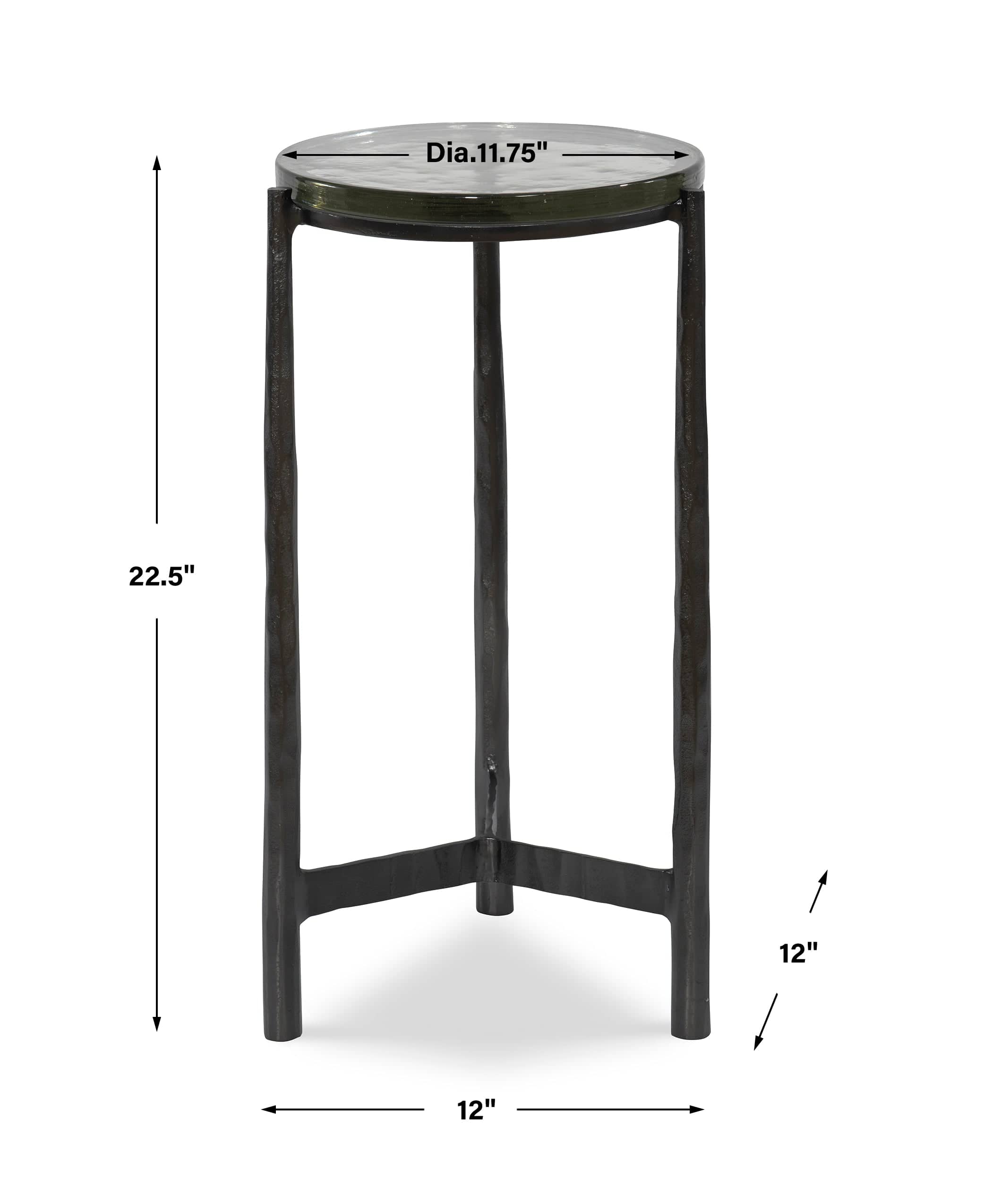 Eternity Iron & Glass Accent Table Uttermost