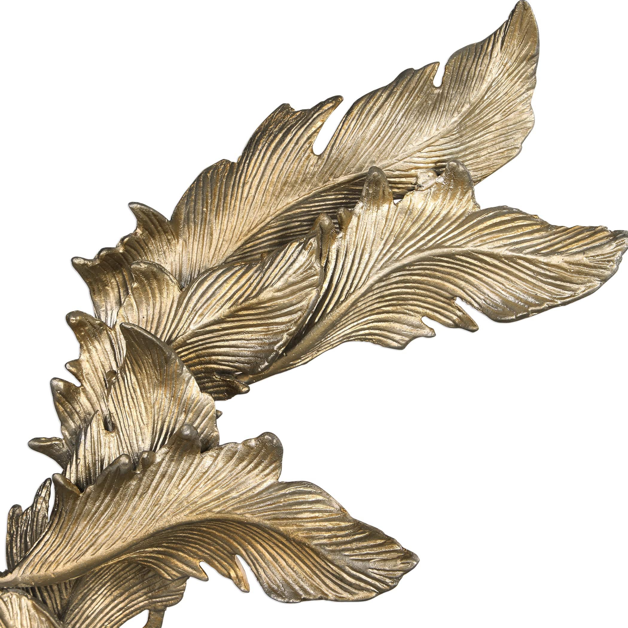 Fall Leaves Champagne Sculpture Uttermost