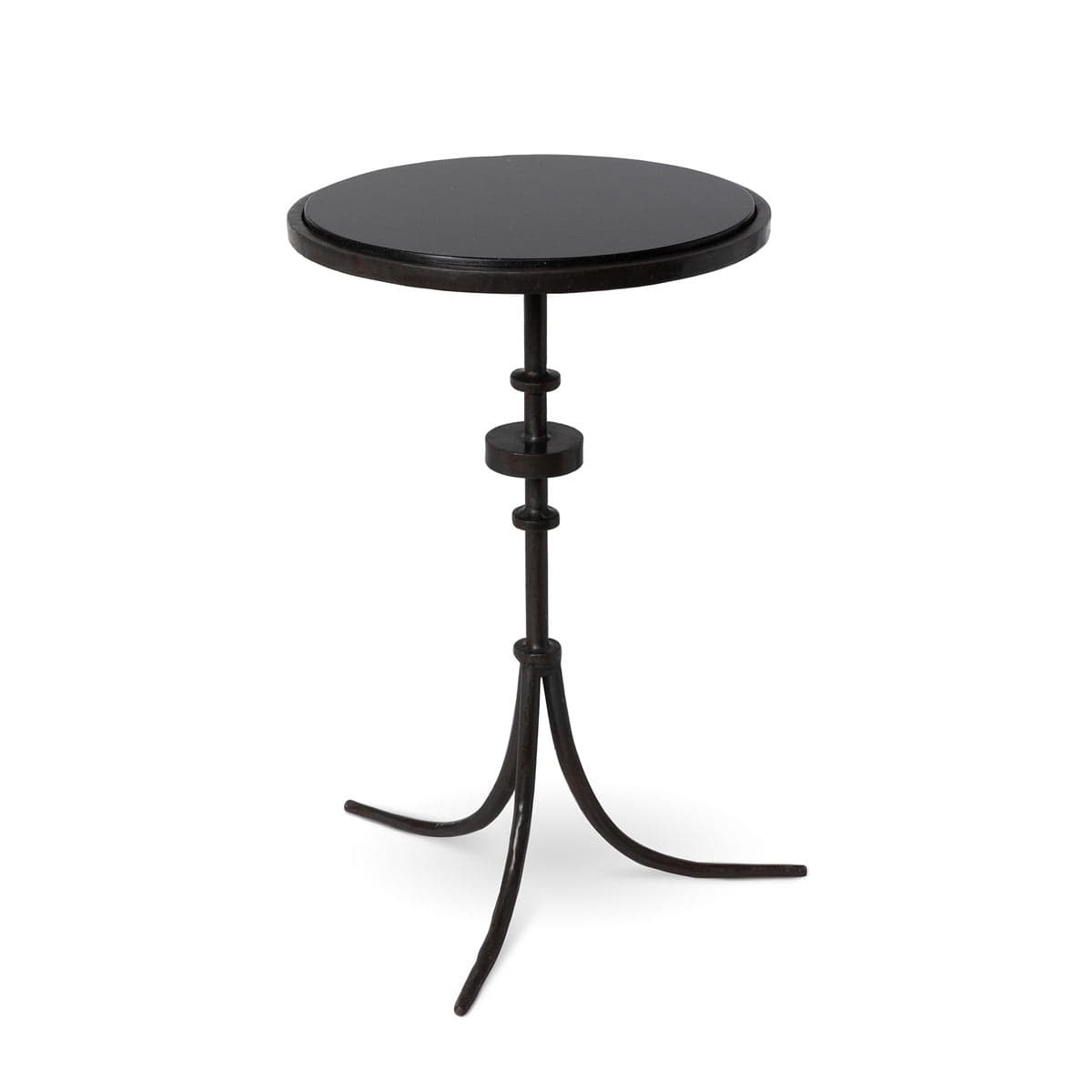 Industrial Granite Top Accent Table Park Hill