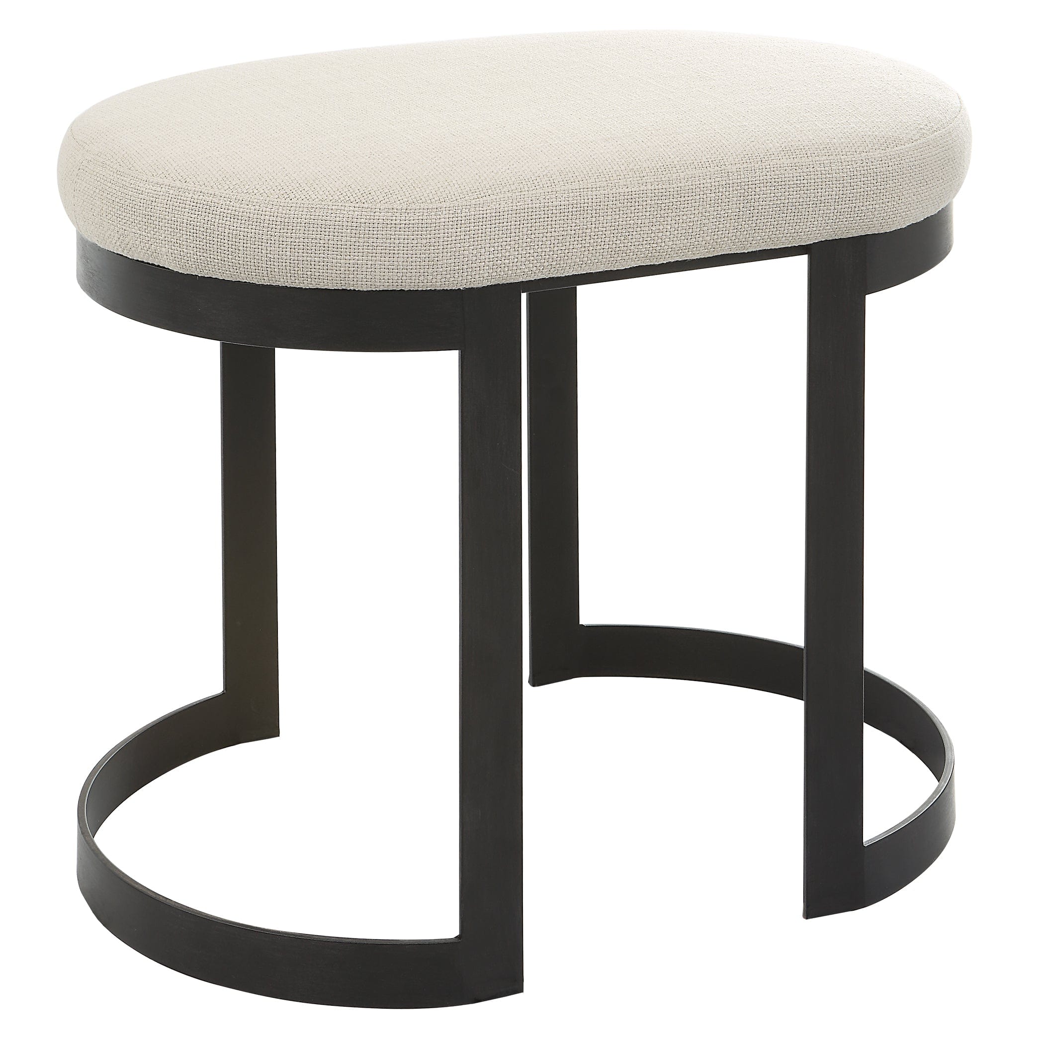 Infinity Black Accent Stool Uttermost